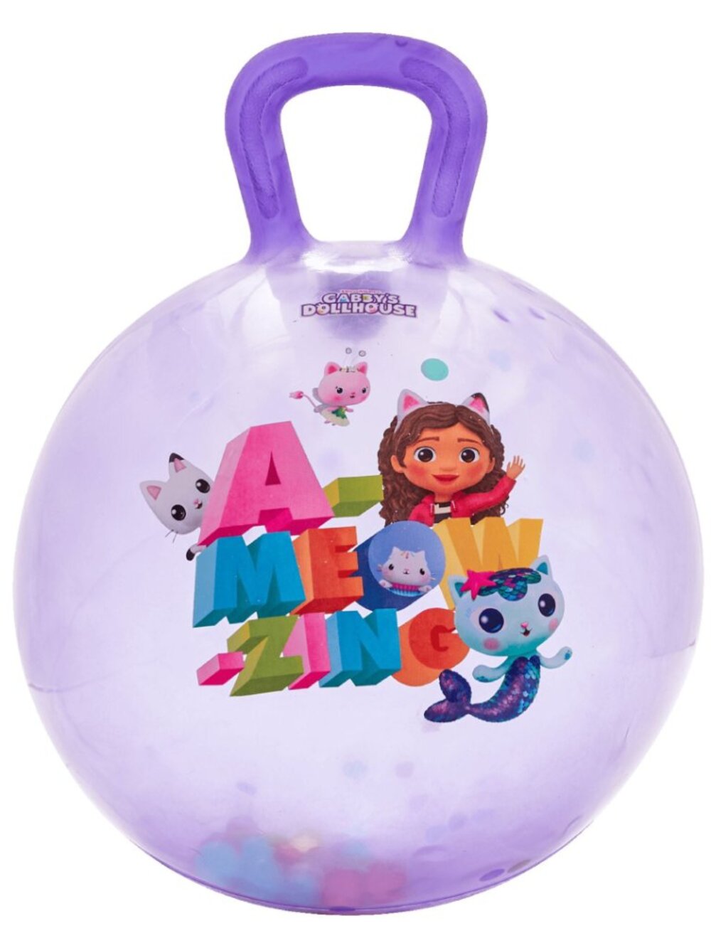 Gabby’s Dollhouse LED Hopper Ball by Flybar – Indoor & Outdoor Toy for Kids Ages